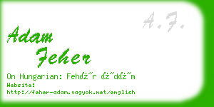 adam feher business card